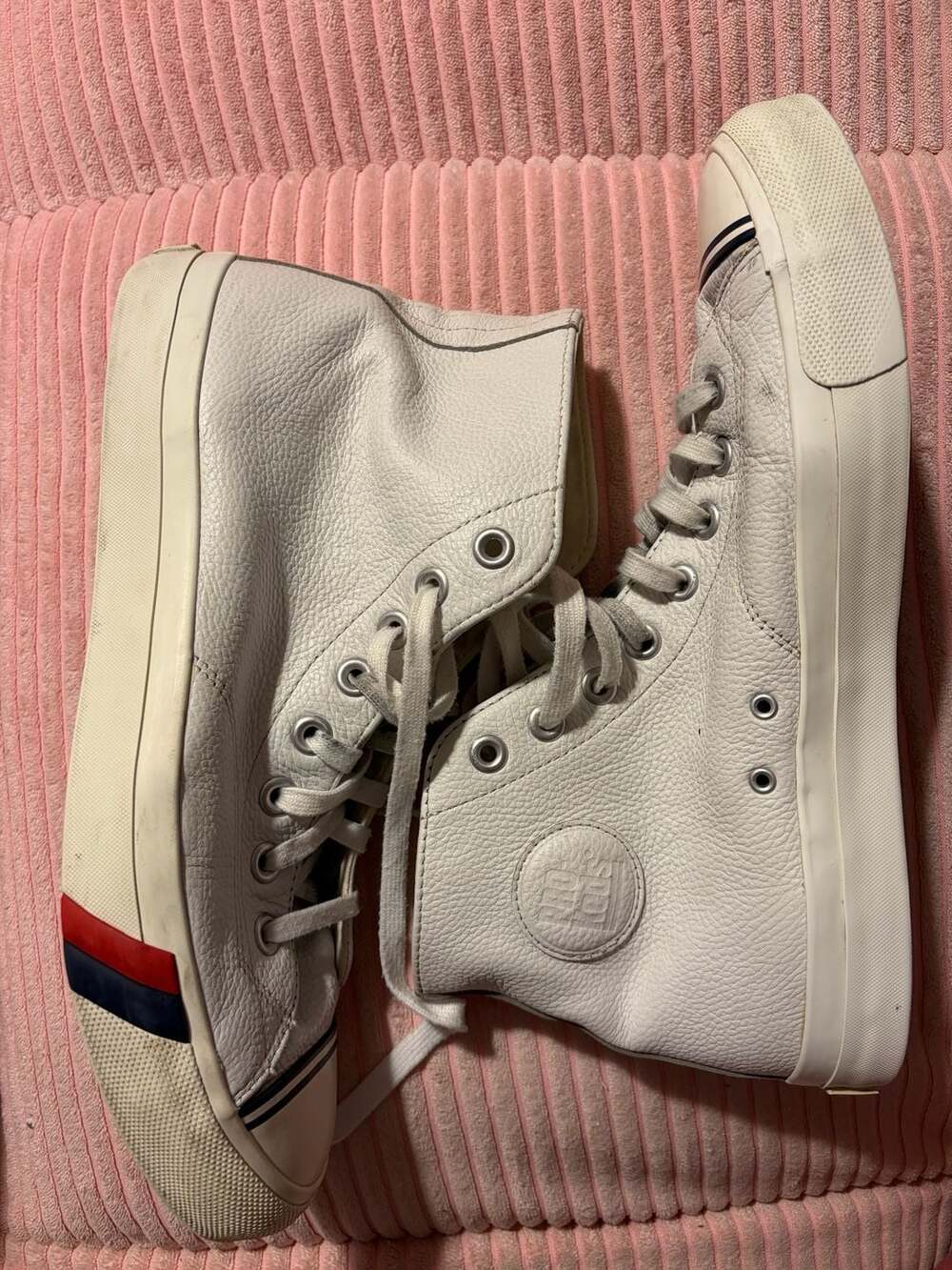 Pro-Keds Royal Hi Classic Leather Sneaker White Size 11.5